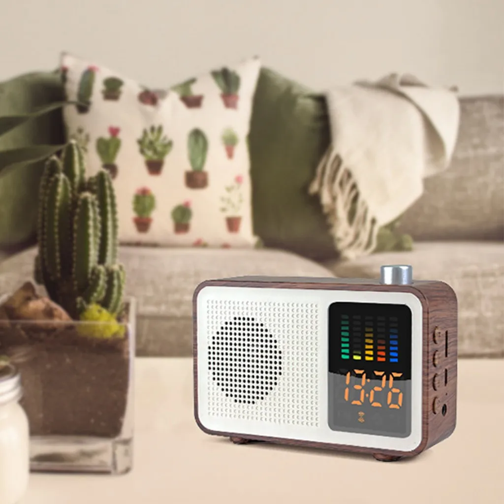 Bluetooth Колонка HIPERDEAL 2019 модная Беспроводная MIABOO в стиле ретро под дерево радио с