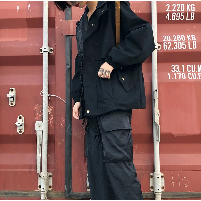 Plegie Harajuku, Женская куртка большого размера,, весна, осень, пэтчворк, куртка с капюшоном, Bf стиль, Студенческая куртка свободного кроя, пальто