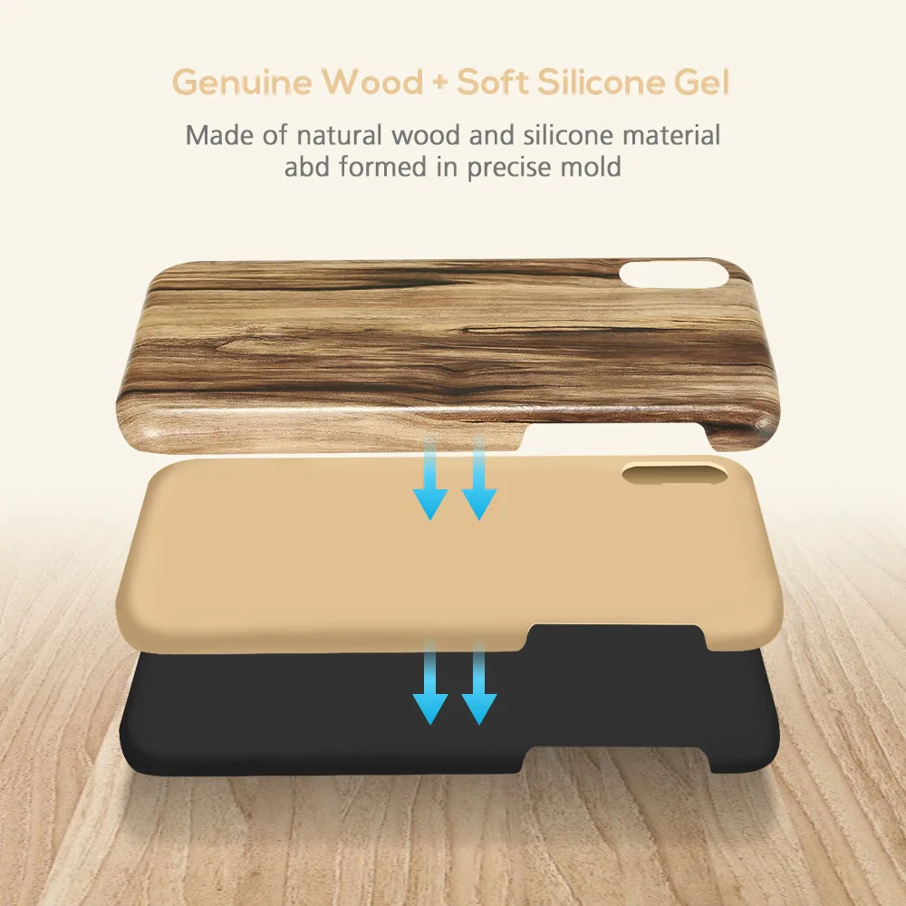 KISSCASE Genuine Wood Case For Samsung Galaxy S8 S7 S6 Full Fitted Phone Plus Edge Coque |