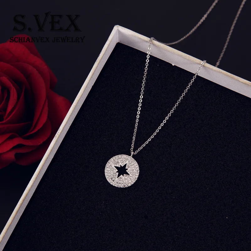 S.VEX Top Quality Crystal Neckless Short Sautoir Collier Femme Necklace Collares Women Accessories Fashion Jewellery | Украшения и