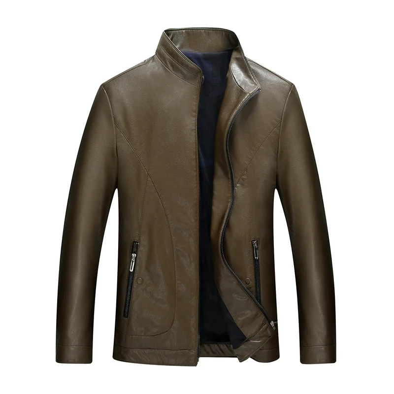 

High Quality Stand Collar Kurtki Meskie Ze Skory