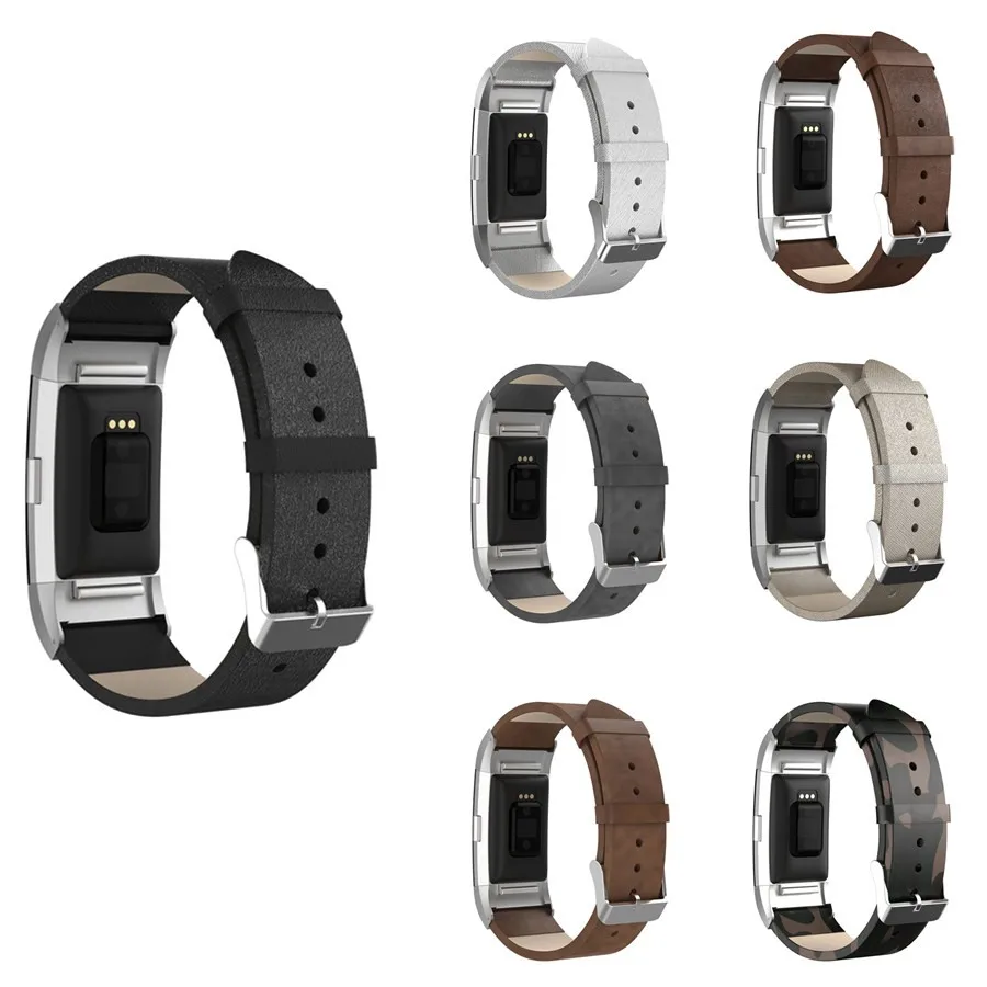 Кожаный ремешок LAOKE для Fitbit charge 2 сменный часов Charge запястья с металлическим