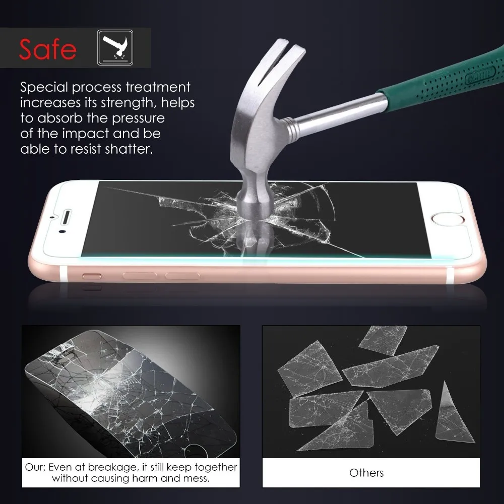 2 шт переднее + заднее закаленное стекло для iPhone 4 4S 5 5S SE 6 6s Plus 6sPlus защита заднего