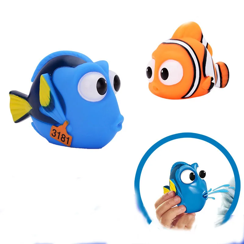 Классические игрушки клоун Рыба ванная комната пинч вода игрушка Ванна Душ Кран Цветок Ракель игрушка ванная комната игрушки для детей gif