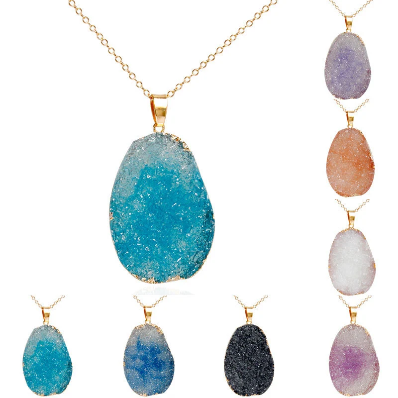 European Style Bohemian Pendant Necklace Vintage Crystal Multilayer Bead Chain Handmade Retro Statement | Украшения и аксессуары