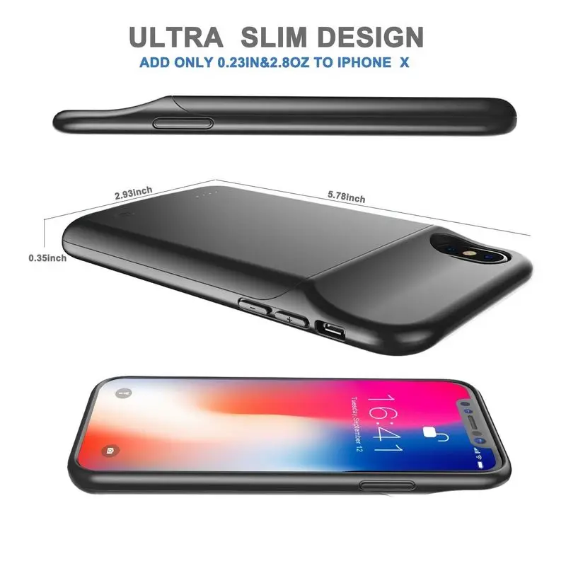 Внешний аккумулятор NENG 3200 мАч для iPhone 7 8 X 4000 мАч|Чехлы с аккумулятором| |