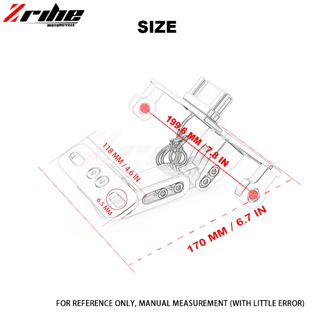 Кронштейн для номерного знака мотоцикла CNC RC 125 200 390 690 smc 1290 rc honda kawasaki yamaha tmax 530 500