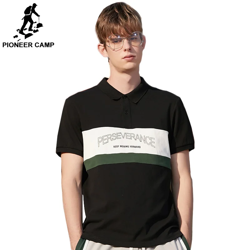 Мужская Повседневная футболка поло Pioneer Camp летняя дышащая брендовая одежда из 97.3%