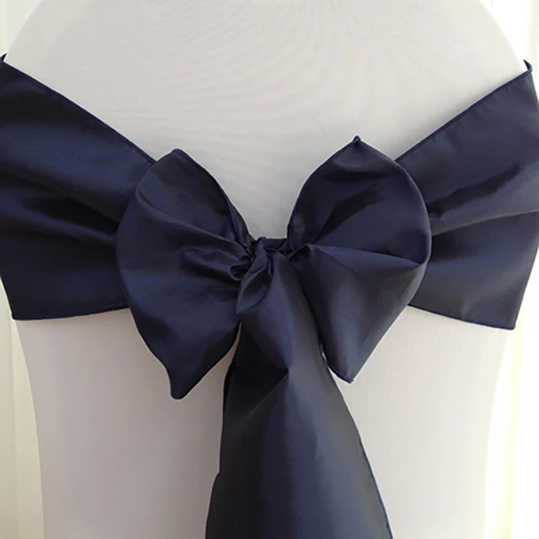 Navy blue SMOPOR качество Хамелеон украшение для стула бант для банкета свадебное украшение для праздников Бабочка Ремесло стул галстук - Цвет: Navy blue