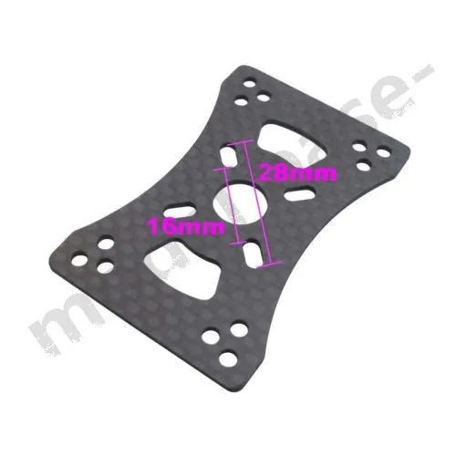 4x DIY 3 K Углеродное волокно двигатель Монтажная пластина для 16 мм 22 25 рукавная