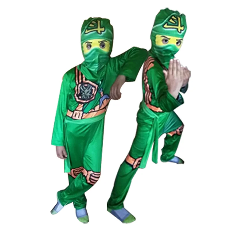 Ninjago костюм для мальчиков косплея комплект одежды детские костюмы Хэллоуина