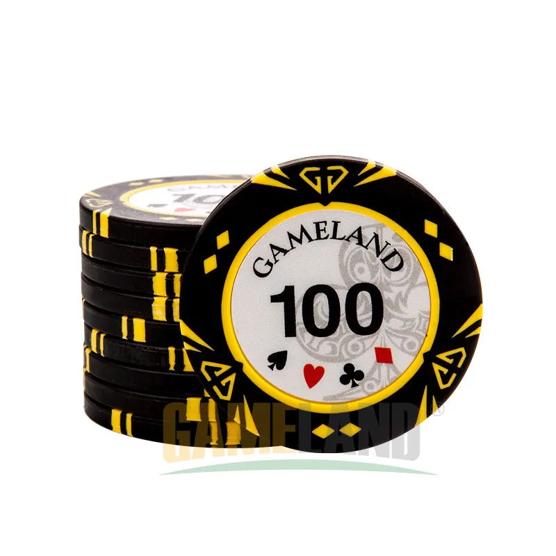 Фишки казино Monte Carlo Poker Для Покера Чип Металла Алмазов 14 г Клей + Железо Техасский
