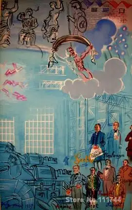 

paintings of Raoul Dufy La Fee Electricitee artwork Landscape art High quality Hand painted