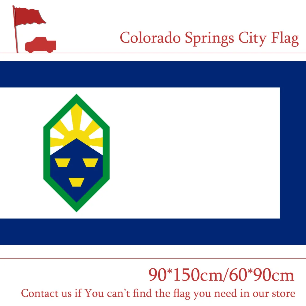 Американский флаг Colorado Спрингс 3x5ft 90*150 см 60*90 на заказ Высокое качество