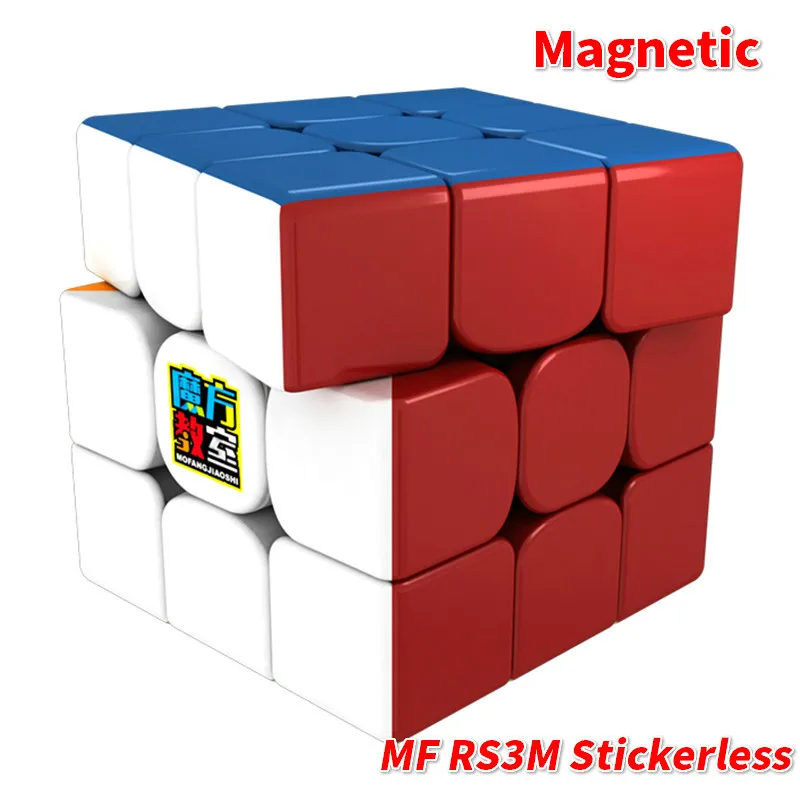 MoYu MF RS3M Магнитный 3x3x3 куб или MF3RS3 3x3 не магнитный Магический кубик RS3 куб 3 слоя 3*3 головоломка куб игрушки для детей - Цвет: RS3M Stickerless
