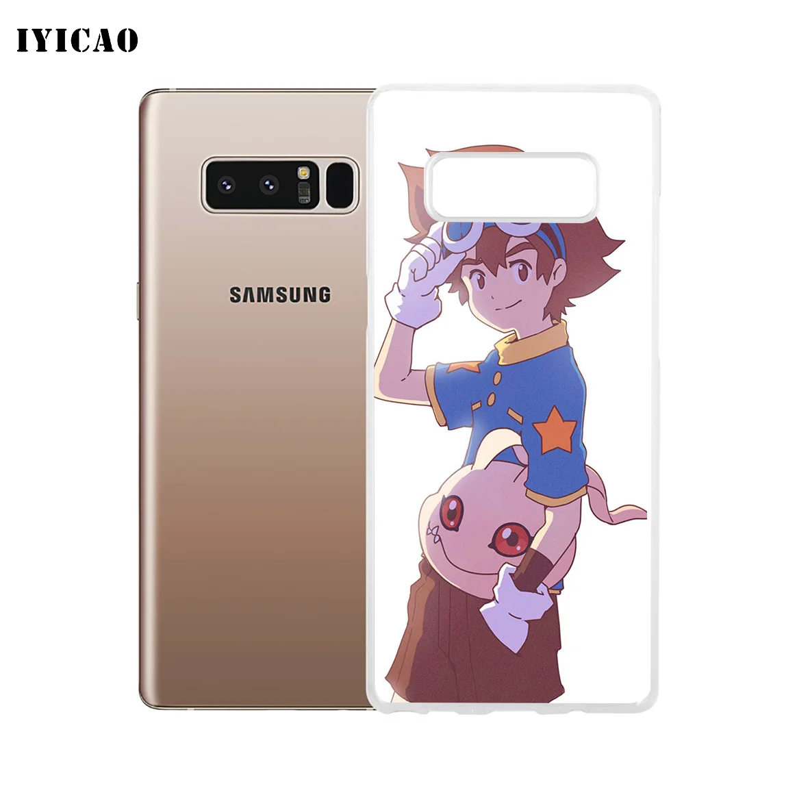IYICAO Digimon Мягкий силиконовый чехол для телефона Samsung A5 A6 Plus A7 A8 A9 J3 J5 J7 Note 8 9 TPU