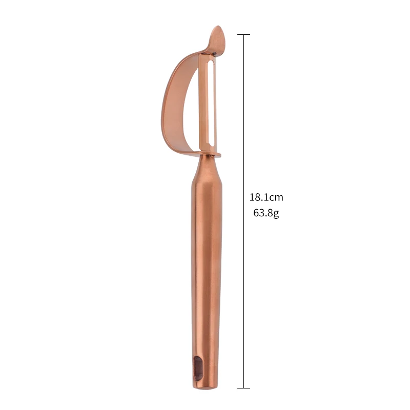 rose gold-straight 2 типа из нержавеющей стали Овощечистка для фруктов и картофеля острые овощные инструменты Металл Картофелечистка Zesters кухонные принадлежности для резки инструмент для приготовления пищи - Цвет: rose gold-straight