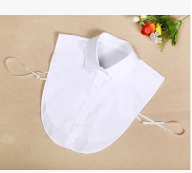 Однотонная белая рубашка ложный воротник Женский декоративный подходящий ко