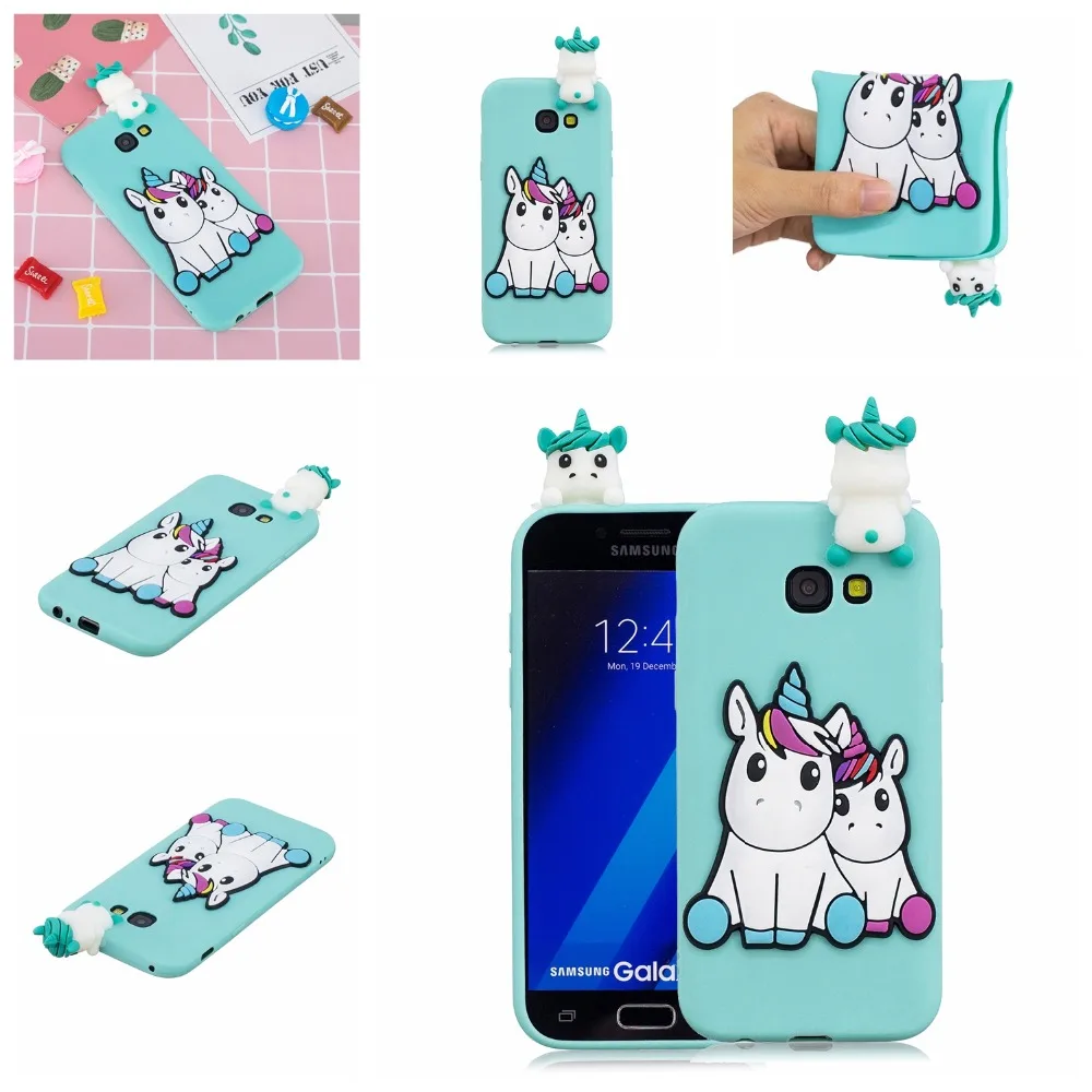 SjuzyyU FOR Coque Samsung Galaxy A3 2017 Case Cover Soft TPU cartoon Back Protective Funda |