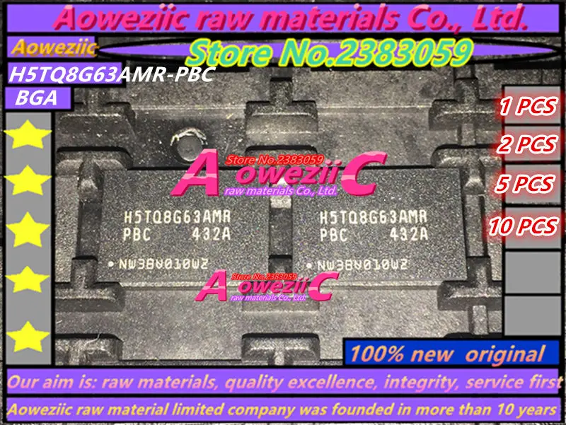 

Aoweziic 100% Новый оригинальный телефон H5TQ8G63AMR BGA 8G микросхема памяти