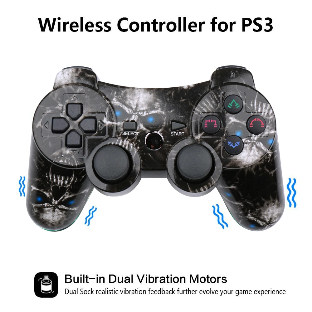 Беспроводной геймпад Double Shock для Playstation 3 контроллер Sixaxis PS3 dualshock pubg игровой