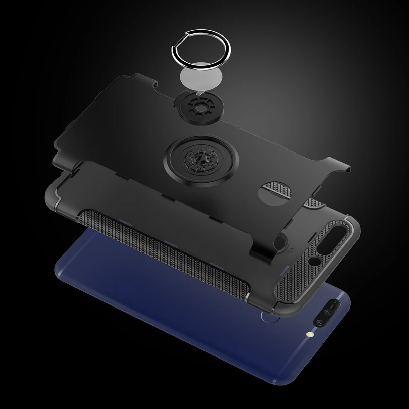 For Huawei Honor V9 / Honor8 Pro 5.7&quot Case Vehicle Armor Cover With Ring Stand Skin Shockproof Shell |