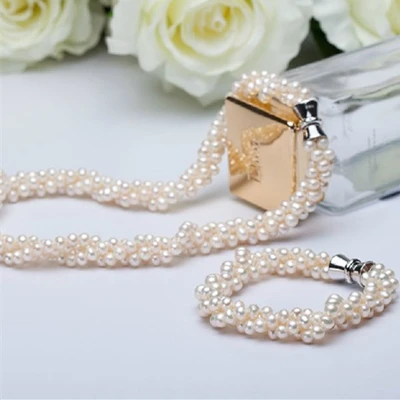 Женское Ожерелье с натуральным пресноводным жемчугом подарок на день матери 925
