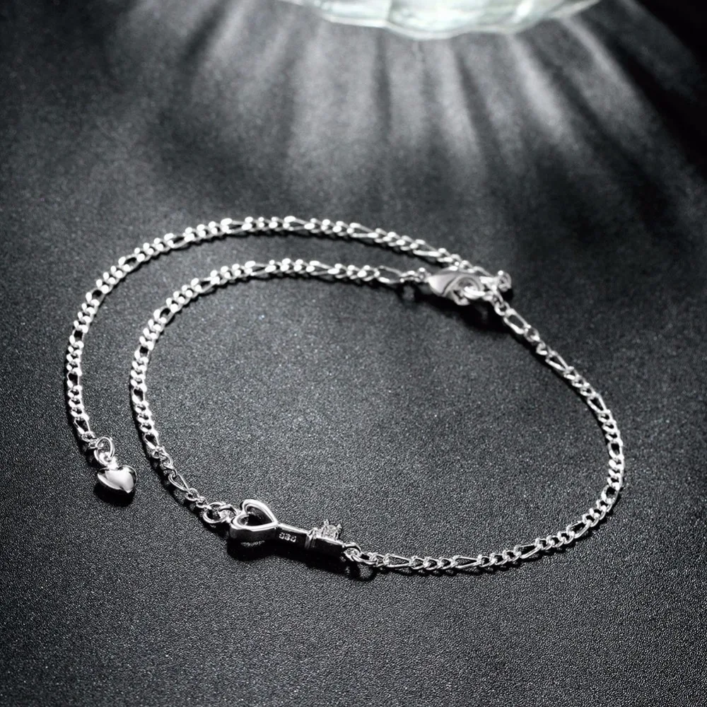 Браслет на лодыжку женский с серебряным покрытием 925|ankle bracelet|ankle bracelets for womenanklet chain