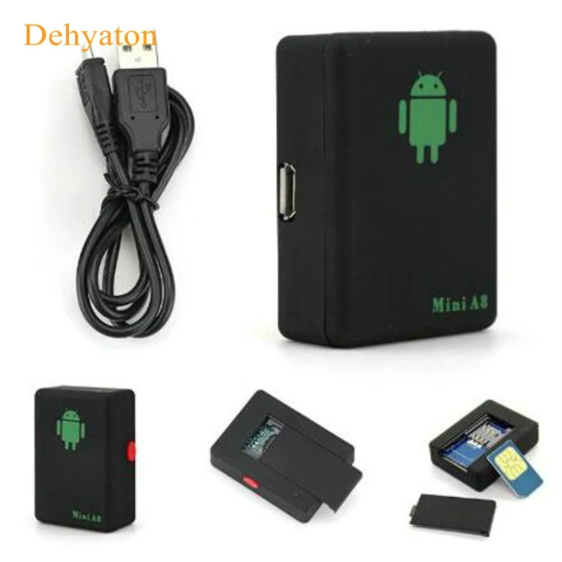 

Dehyaton MINI GSM/GPRS A8 Tracker for Protection Car/SOS microphone/automatically dial back For Cars Kids Elder Pets Locator