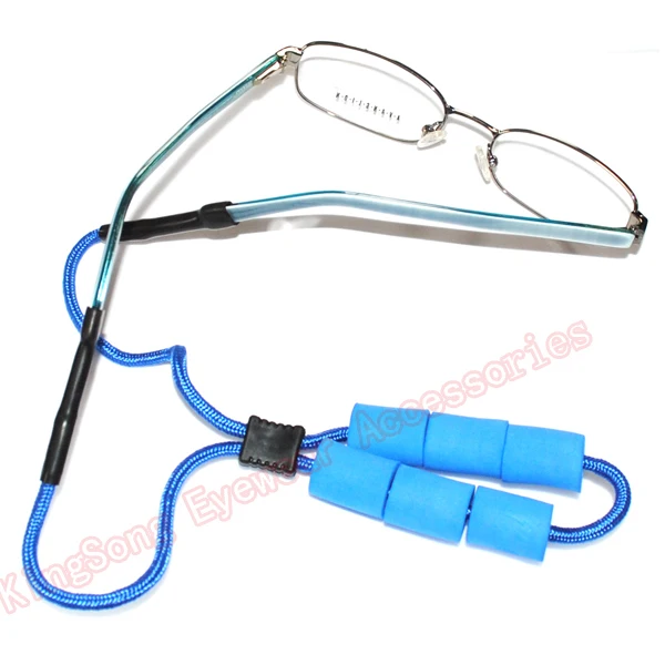 swimming and fishing sunglass adjustable sturdy eyeglass sport strap buoy floating cords retainer with silicon end tube floaters