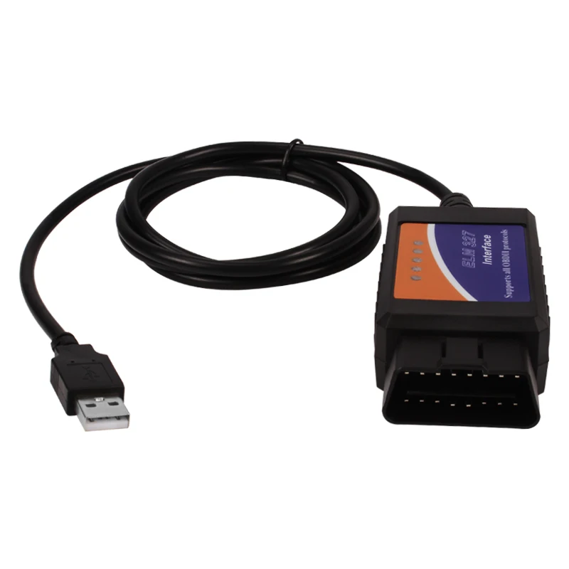 TOPSOURCE ELM327 USB/BT V1.5 OBD2 автомобиля диагностический Интерфейс сканер OBDII инструмент ELM
