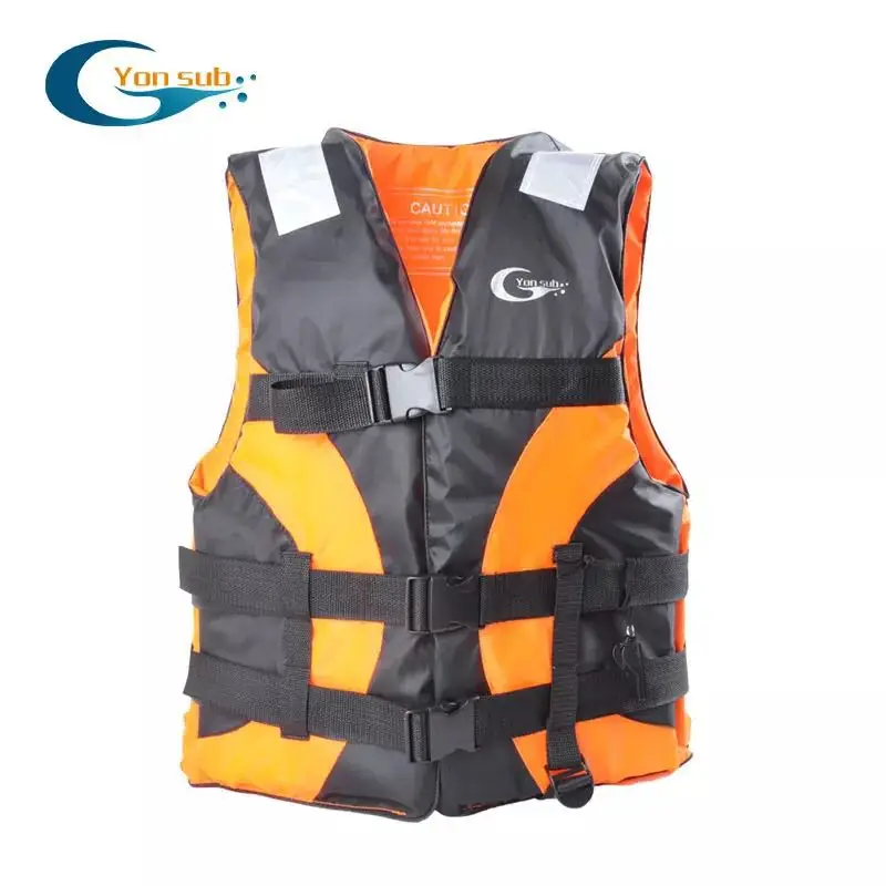 

Adult Lifejacket Drifting Life Vest Buoyancy Clothing Professional Snorkeling Suit Vest Whistle/Orange