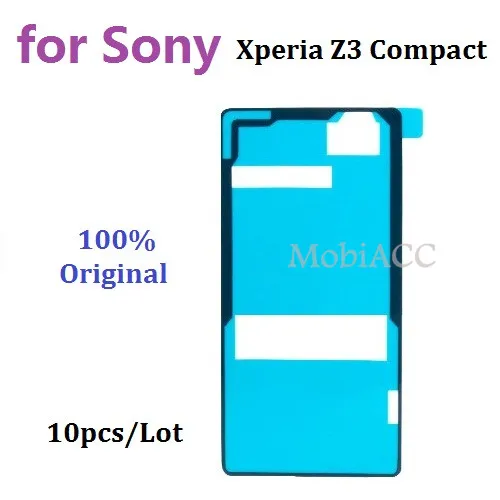 10 шт./лот оригинальная наклейка на заднюю стеклянную крышку для Sony Xperia Z3 Compact