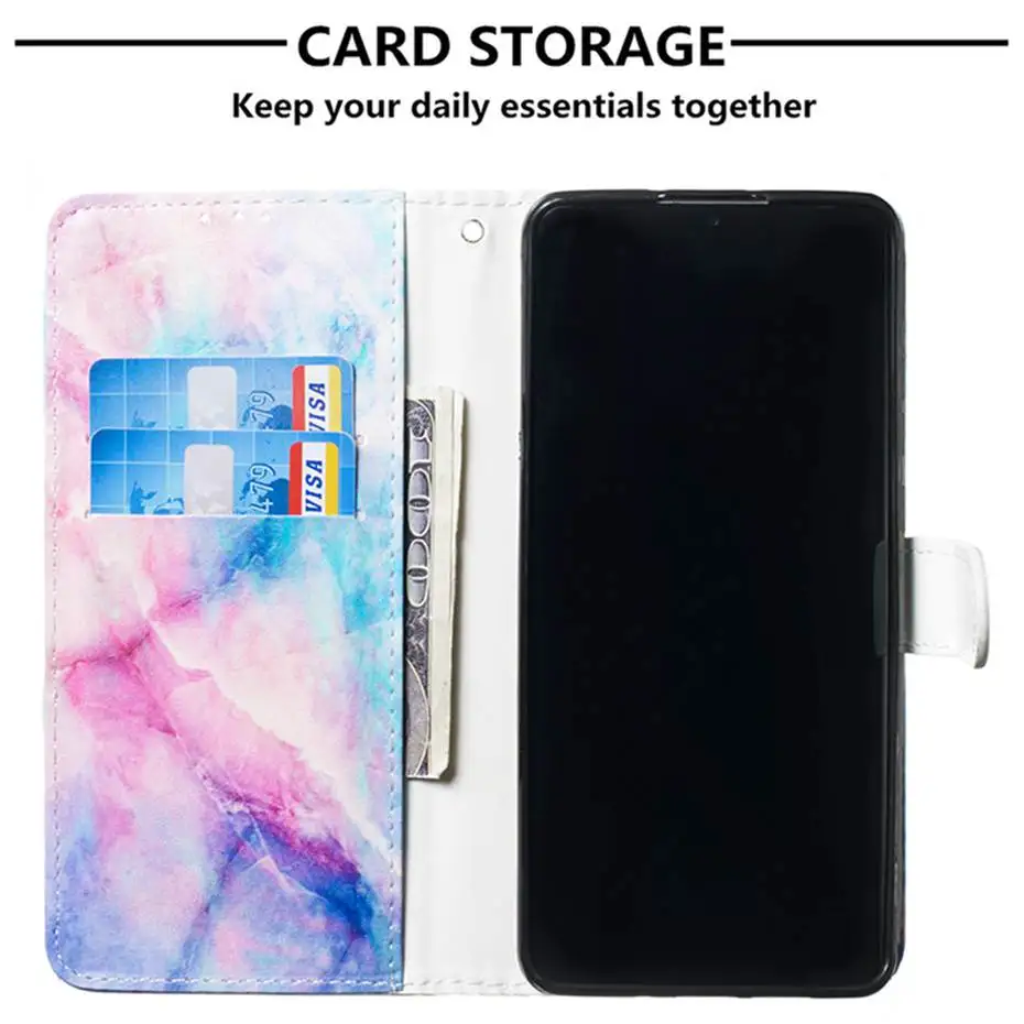 Чехол-книжка из искусственной кожи для Huawei P30 P20 Mate 20 Pro Lite P Smart 2019 Plus Nova 4E Y5 Y6 Y7 2018