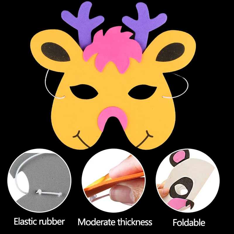 Бесплатная доставка 1 шт. маски животных из вспененного этилвинилацетата для