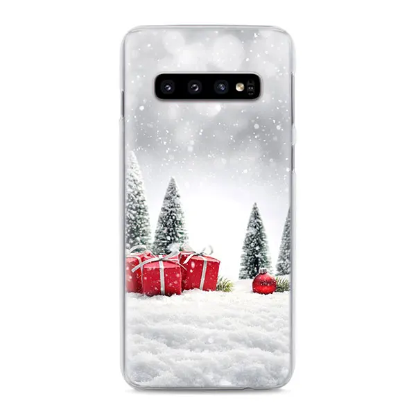 03 Веселый Рождественский Снеговик телефон чехол s для samsung Galaxy S10e S10 S8 S9 плюс M10 M20 M30 A50 S6 S7 края Жесткий Чехол Крышка - Цвет: 03