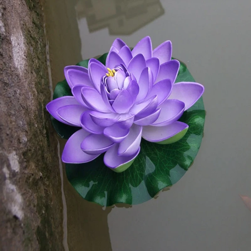 1 шт. искусственный цветок лотос 18 см|wedding garden decoration|real touchartificial lotus |