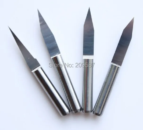 

10pcs Carbide PCB Engraving Bits CNC Router Tool 45 Degree 0.2mm 4502