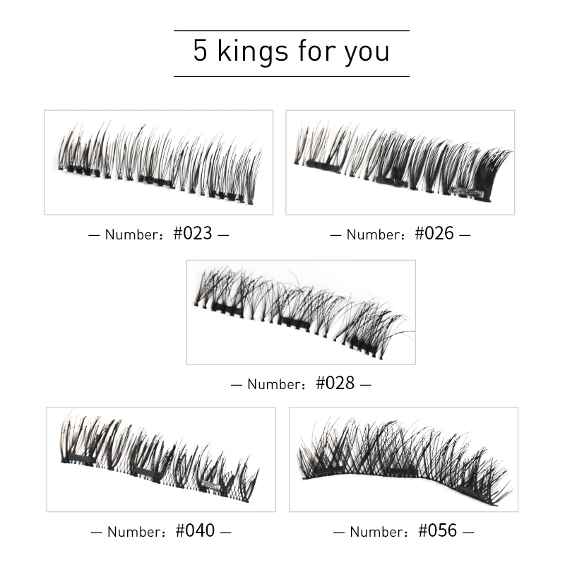 Magnetic Eyelashes Extension 3D on the magnet False eye lashes Handmade magnetic Lashes Natural Cross Makeup | Красота и здоровье