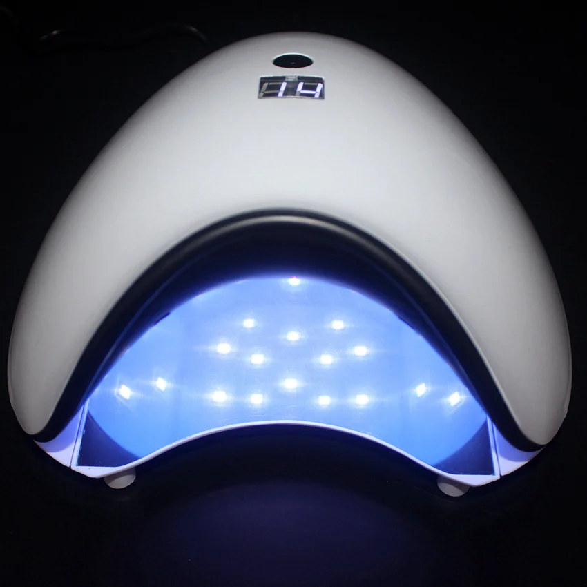 48 Вт Светодиодный УФ лампы для ногтей Сушилка Гель лак машина с нижним ЖК дисплей