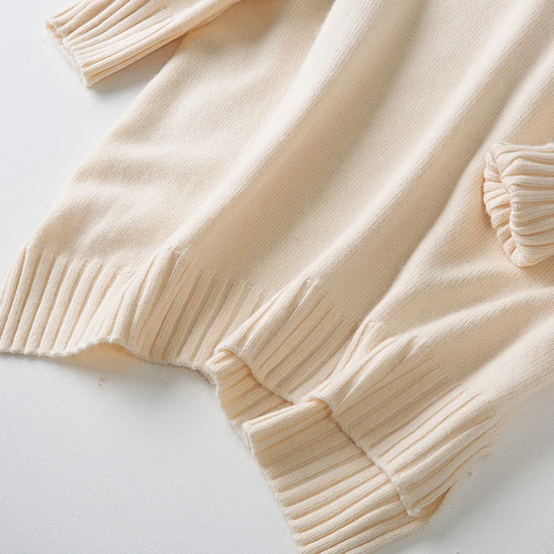 Чистый кашемир пуловер свитер 2018 Осень Зима Высокое качество Половина Водолазка