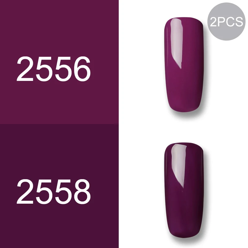 2pcs40 ROSALIND набор гель-лаков UV Vernis полуперманентный праймер верхнее покрытие 7 мл полигель-лак для маникюра - Цвет: 2pcs40