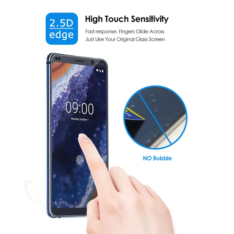 Qosea для Nokia 9 Pureview Защитная ультратонкая взрывобезопасная прозрачная пленка для Nokia 1 7,1 8,1 Plus закаленное стекло