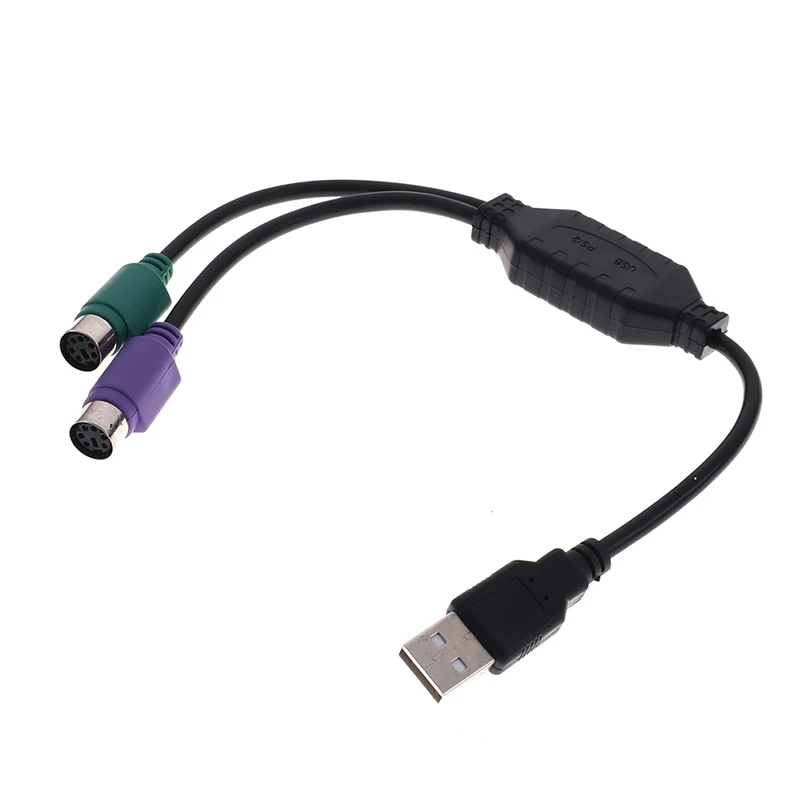 Высокое качество 31 см USB в PS/2 кабель адаптер конвертер Мышь Клавиатура для PS2