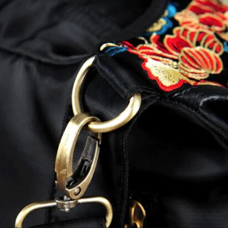 

Ethnic Embroidery Women Backpacks Water Proof Girls Satchel Schoolbags Patchwork Vintage Shoulder Bag for Ladies Travel Bags
