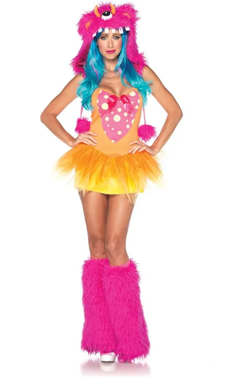 Женский Хэллоуин животное яркий одноглазный сексуальный монстр косплей 3S1118