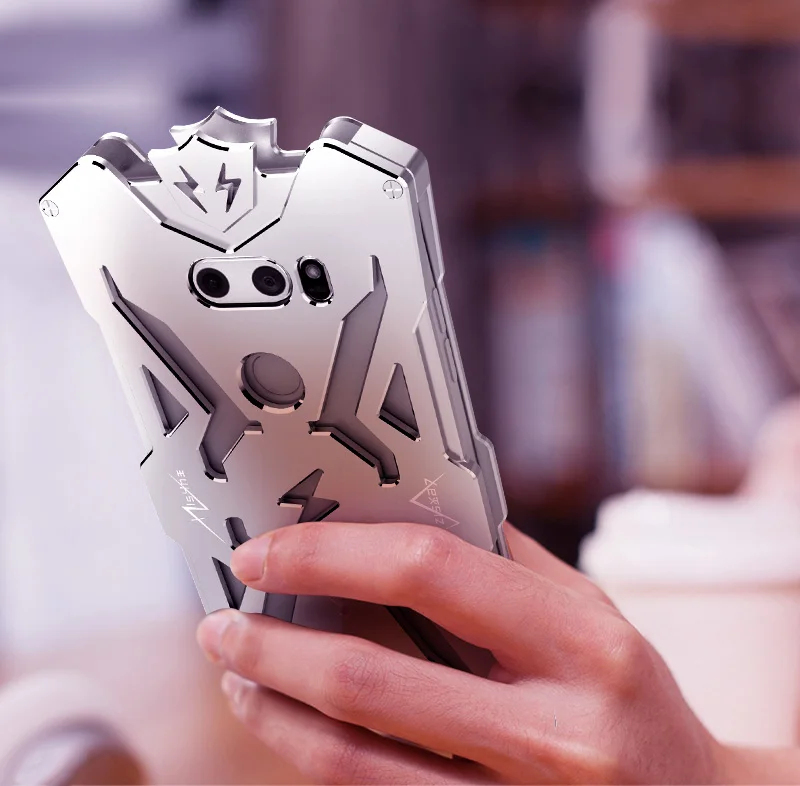 ZIMON Armor алюминиевый чехол для LG V30 из сплава металла Coque Fundas противоударный тяжелых