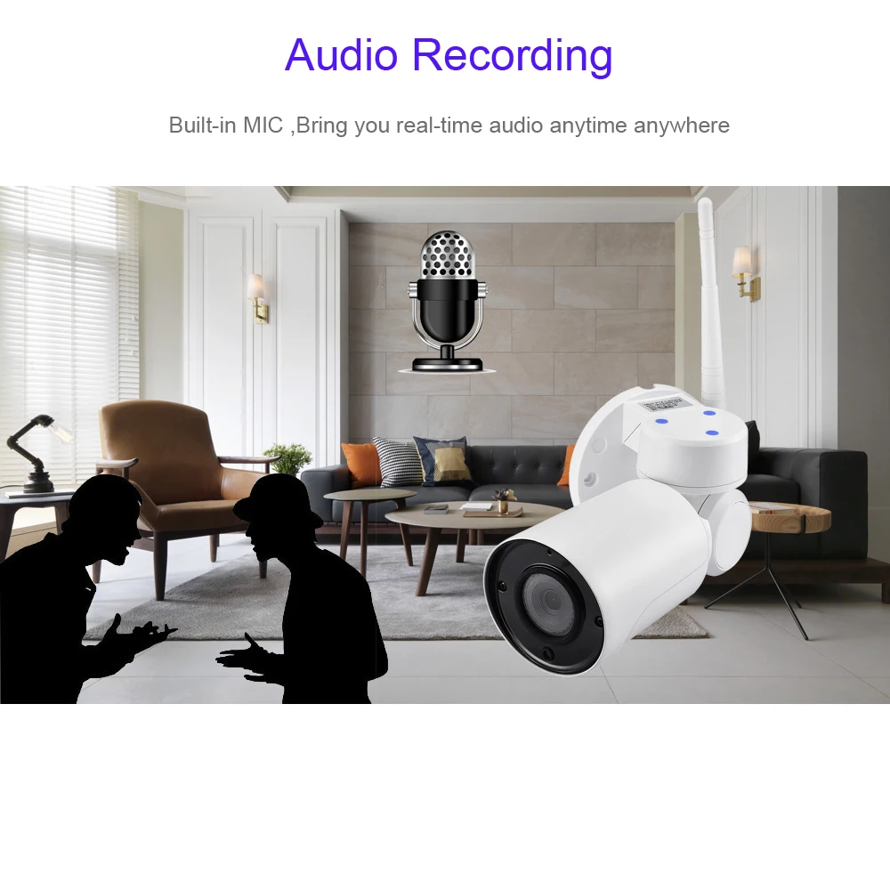 GADINAN 1080P 2MP Yoosee мини PTZ 2 8 12 мм 4xzoom IP камера WiFi Открытый Onvif аудио P2P CCTV безопасности