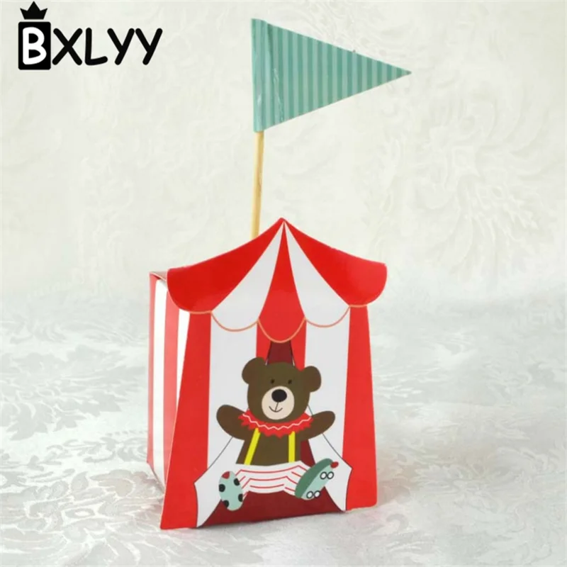 BXLYY 5 шт. креативная Подарочная коробка для цирка дня рождения вечеринки Детская