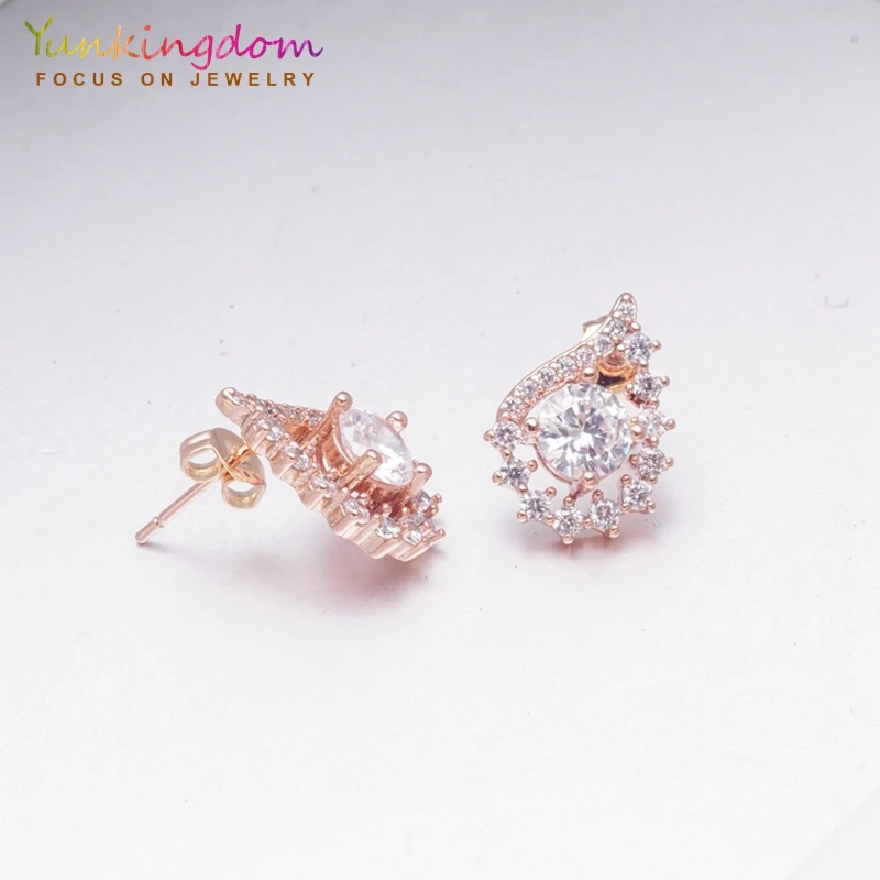 Yunkingdom/красивые модные ювелирные изделия серьги с кристаллами маленькие гвоздики
